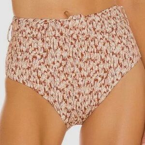 NWT Jonathan Simkhai Women's Brown Nivana Bikini Bottom Swimwear Size medium